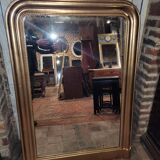 Mirror Louis Philippe 19th gold 144h/106l cms