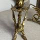 Paire de bougeoirs chimères en bronze