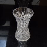 Vase Crystal Glass,Bohemia in the 1960's