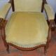 Walnut voltaire armchair