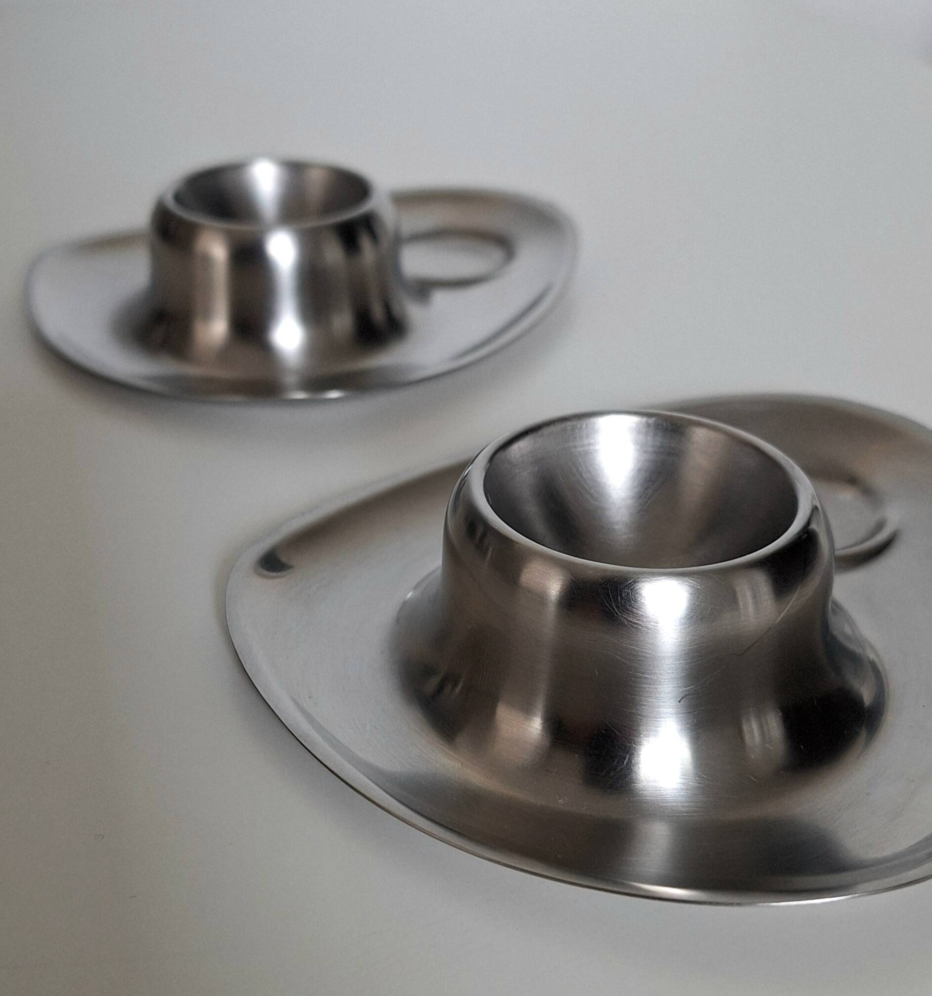 Vintage stainless steel egg cup