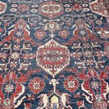 Large vintage rug Chobi Afghan handmade 274x404 cm