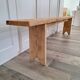Large antique farmhouse bench in solid wood – 200 cm