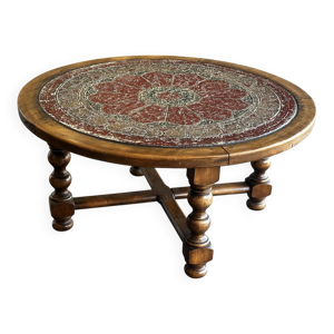 table basse vintage en - bois