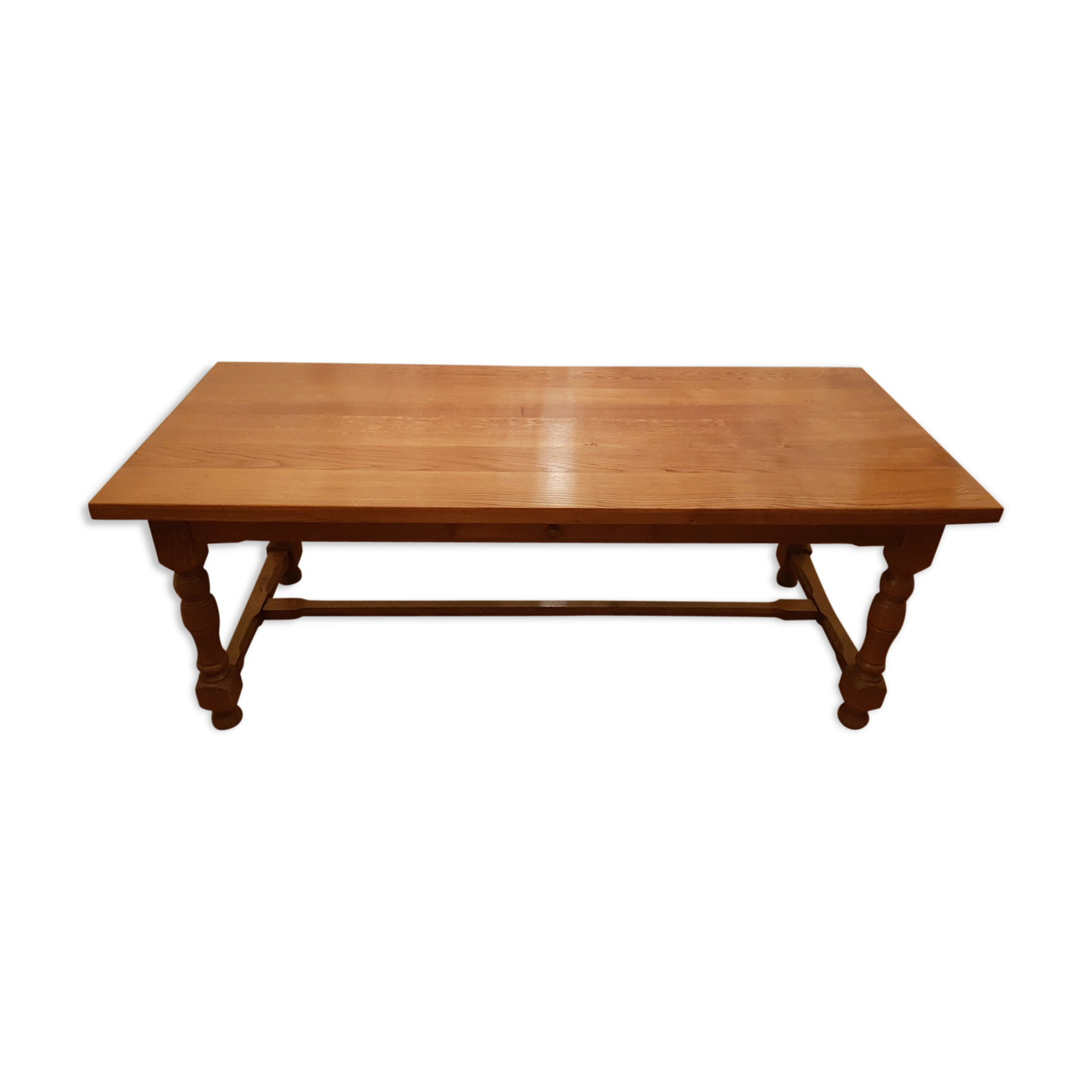 Rectangular oak farm table