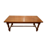 Rectangular oak farm table