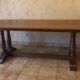 Grande table monastère en noyer français – 220 × 90 cm