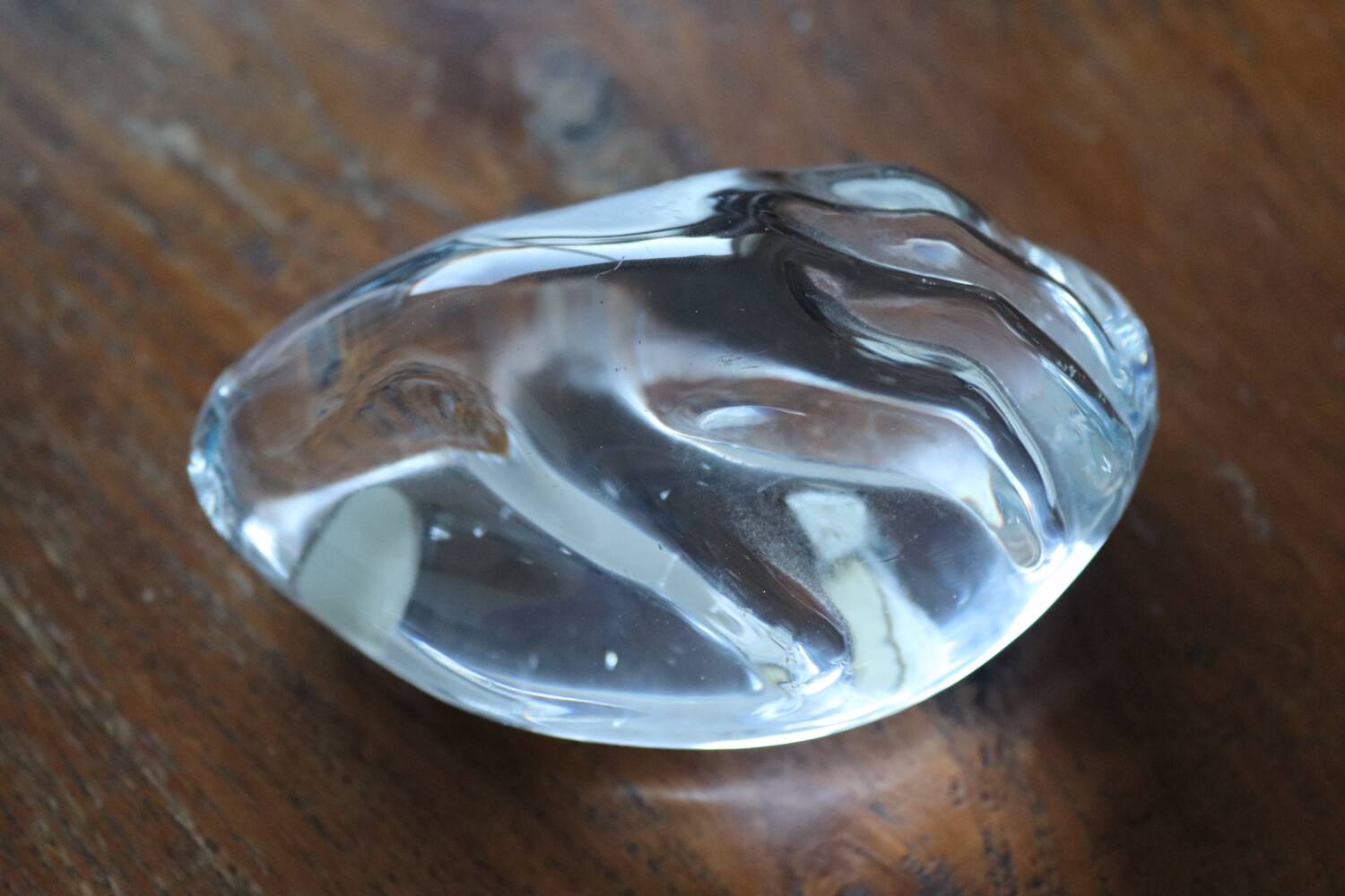 Crystal hand sculpture – Daum France paperweight