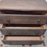 Ancienne commode 3 tiroirs en bois