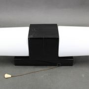 Mid-century wall light in bakelite and glass, 1960s