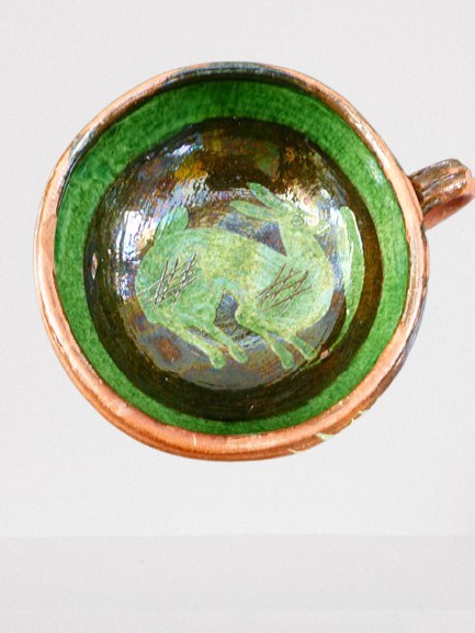 Vintage terracotta cups