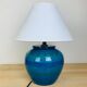 Lamp Aldo Londi Rimini, blue ceramic