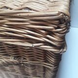 Wicker trunk L75xH53xD48 vintage