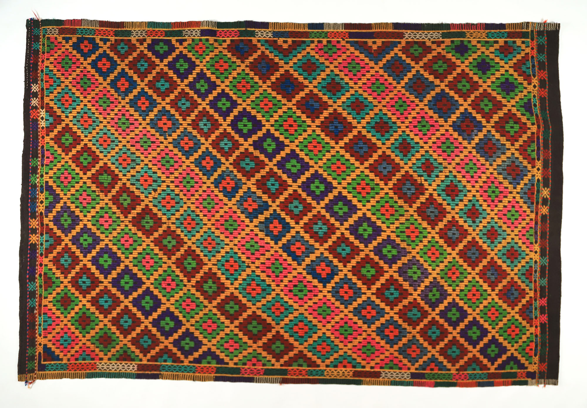 Anatolian handmade kilim rug 290 cm x 199 cm