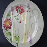 Asparagus plate in slip by st clément art nouveau