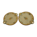 Pair of ceramic plates signed Antonio Peyro