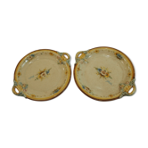 Pair of ceramic plates signed Antonio Peyro