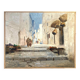 Vintage Orientalist painting – alley in the Maghreb – oil on canvas signed E