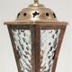 Lampe lanterne laiton et verre début XXème