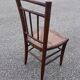 Pair of canned bistro chairs