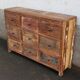 Commode en bois 9 tiroirs