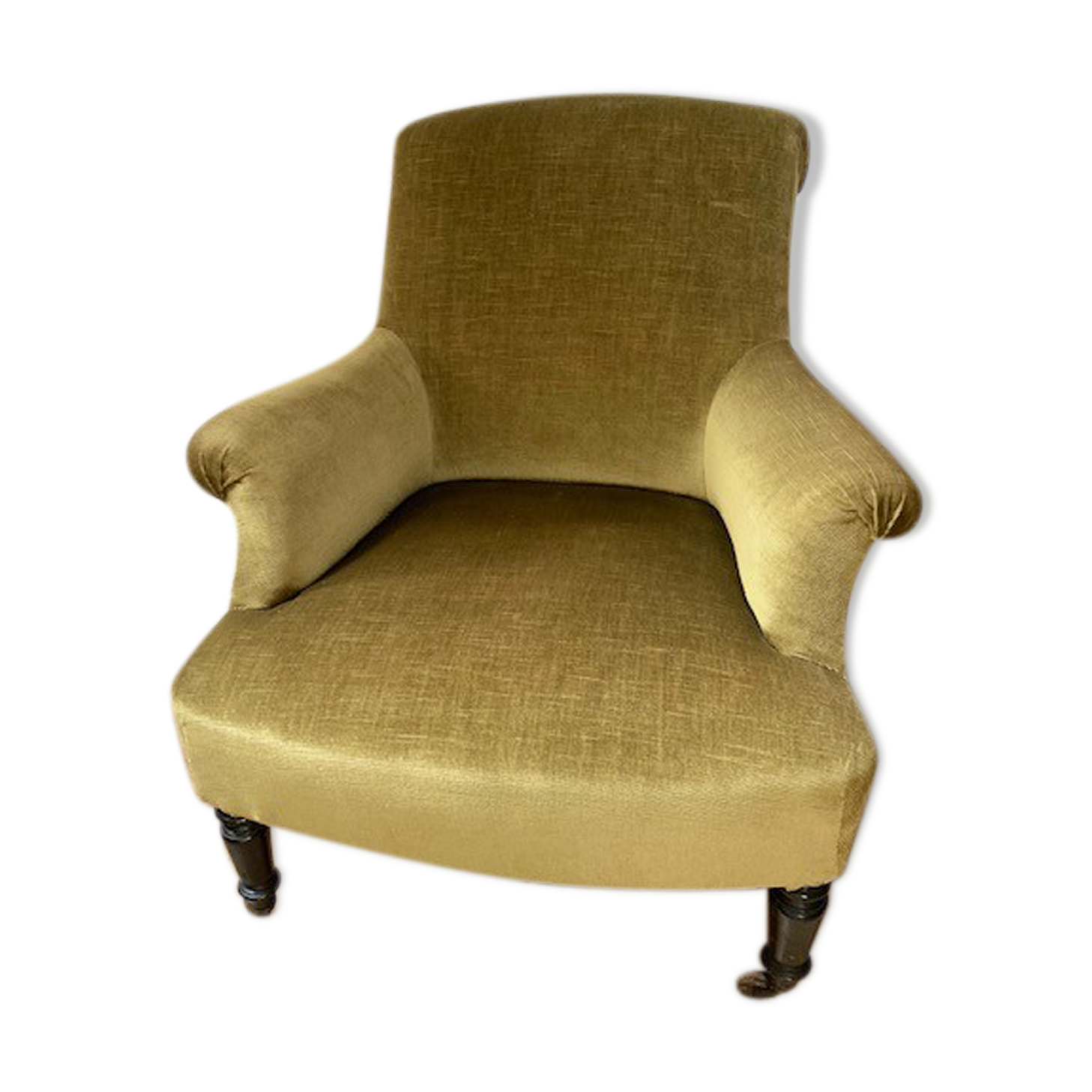 Velvet armchair