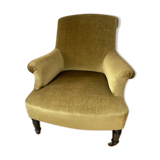 Velvet armchair