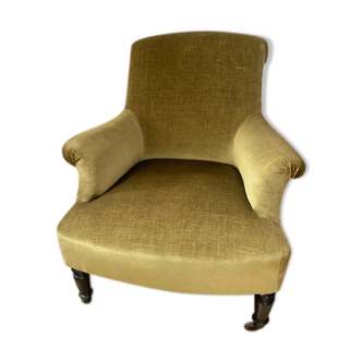 Velvet armchair
