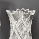 Deux vases en cristal à facettes