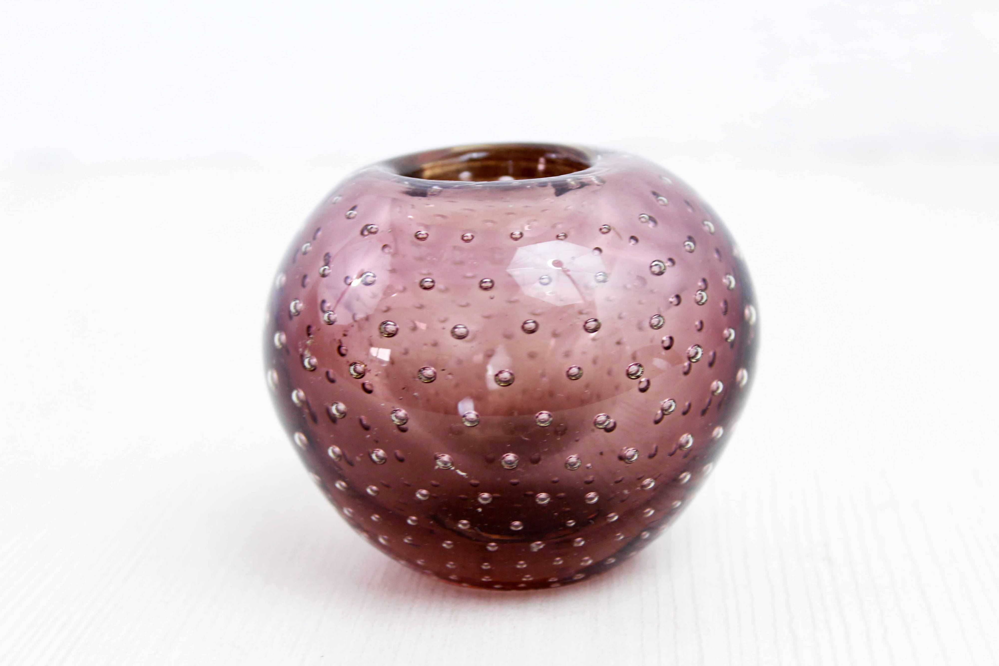 Murano glass candle holder or soliflore