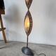 Lampadaire bronze et corde 1970
