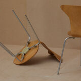2 Mosquito 3105 chairs by Arne Jacobsen for Fritz Hansen circa 1969