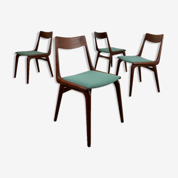 Boomerang Dining Chairs by Alfred Christensen for Slagelse Møbelværk Denmark 60s