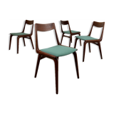 Boomerang Dining Chairs by Alfred Christensen for Slagelse Møbelværk Denmark 60s