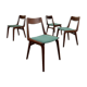 Boomerang Dining Chairs by Alfred Christensen for Slagelse Møbelværk Denmark 60s