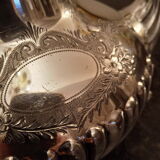 Silver metal teapot