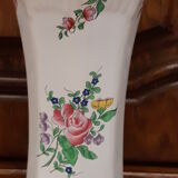 Vase Lunéville KG in painted ceramic enamelled decoration Lamppost