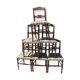 Series of 6 chairs, cherry, 19th