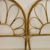 Vintage rattan headboard