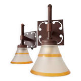 Pair of vintage Italian Linea wall lights from the 70s/80s