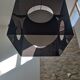 Lampe suspendue design plexiglas fumé 1990s