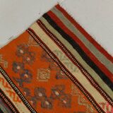 Red & Orange Mid Century Modern Kilim Rug, 174x267Cm