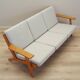 Oak sofa, Danish design, 1960s, designer: Hans J. Wegner, manufacturer: Get