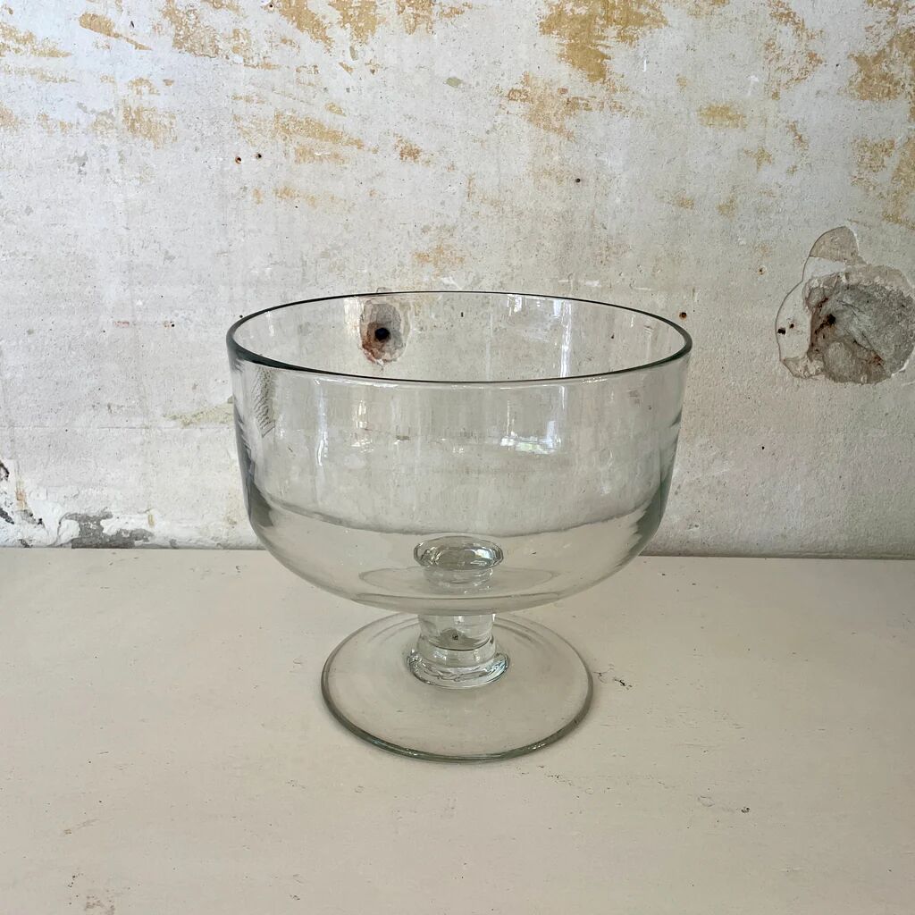 Large blown glass bowl from La Rochère
