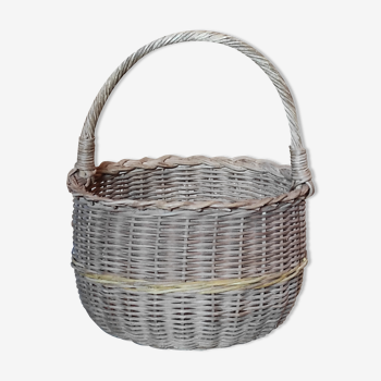 Panier rotin vintage