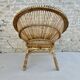 Rattan basket armchair from the 60s