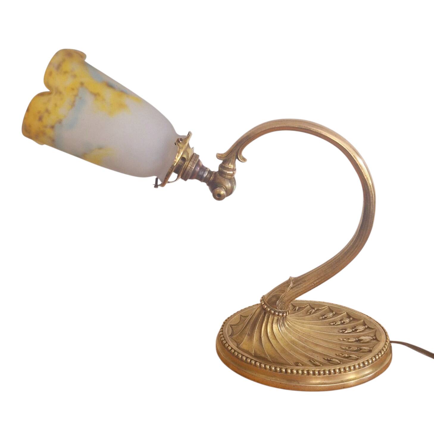 Art Nouveau lamp - Bronze and glass paste signed MüllerFrères - Circa 1910