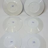 6 Petites Assiettes Plates K. G. Lunéville Modèle Lautrec Art Nouveau Décor