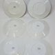 6 Petites Assiettes Plates K. G. Lunéville Modèle Lautrec Art Nouveau Décor