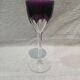 Baccarat crystal wine glass 12cl model Genova lined Amethyst 19.1cm